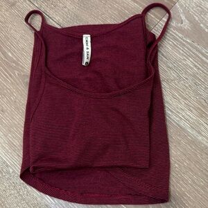 LF Stores Emma & Sam Striped Tank Top with Halter Neckline